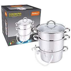 Соковарка Mallony MAL-JUICER-1 нержавеющая сталь 6 л