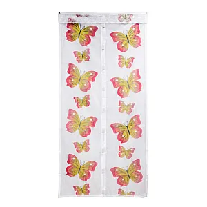 Сетка антимоскитная Рыжий Кот Капутомоскито Бабочки KM-BD 311257 на магнитах 100*210 см белый