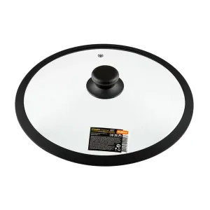 Крышка Mallony Capello 003546 стеклянная с силиконовым ободком 28 см