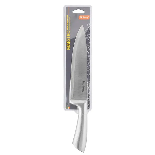 Нож Mallony Maestro MAL-02M 920232 цельнометаллический поварской 20 см