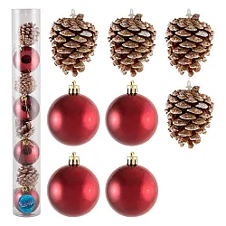 Набор подарочный Волшебная страна Шары и Шишки SYQB-0119230 005763 8 шт