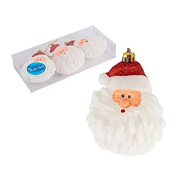 Набор елочных украшений Волшебная страна Санты 007468 10 см красный 3 шт