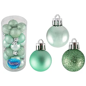 Набор шаров Волшебная страна Бирюза 007660 3 см 24 шт