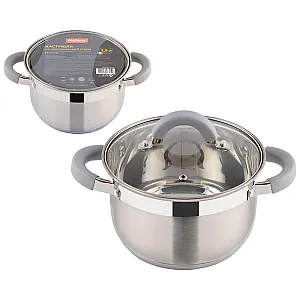 Кастрюля Mallony Felicita 009387 из нержавеющей стали с крышкой 2.9 л