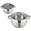 Кастрюля Mallony Felicita 009389 из нержавеющей стали с крышкой 5.1 л