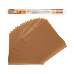 Пергамент для выпечки Рыжий Кот 106892 с силиконизированным покрытием 16 листов 38*42 см