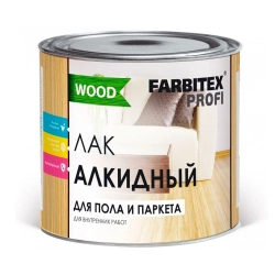 Лак Farbitex Profi Wood алкидный для пола и паркета 1.9 л