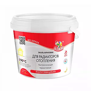 Эмаль для радиаторов отопления Olecolor акриловая 0.5 кг