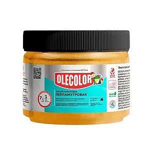 Эмаль перламутровая Olecolor универсальная золото 0.1 кг