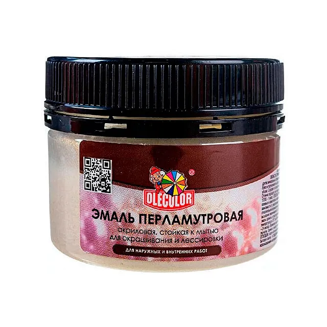 Эмаль перламутровая Olecolor универсальная золотой жемчуг 0.1 кг