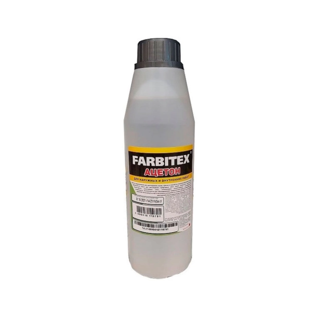 Ацетон Farbitex 0.5 л Ацетон Farbitex 0.5 л