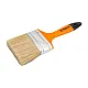 Кисть плоская 75мм натуральная щетина пластиковая.ручка  Петрович