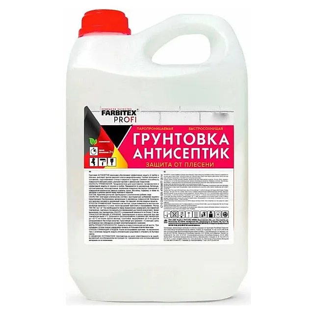 Грунтовка антисептик Farbitex Profi акриловая 3 кг