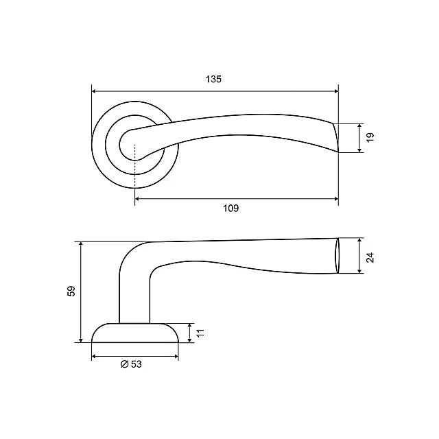 Ручка Фабрика Замков A 113 PC