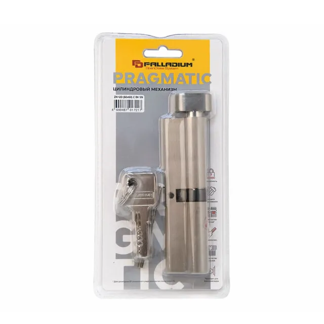 Цилиндровый механизм Palladium ZN 120 60*60 C ВК SN