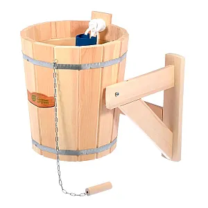 Обливное устройство Банные штучки Русский душ 33203 кедр с пластиковой вставкой 14 л
