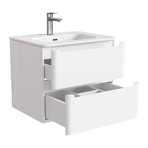 Тумба подвесная Iddis Edifice с умывальником белая 60 см