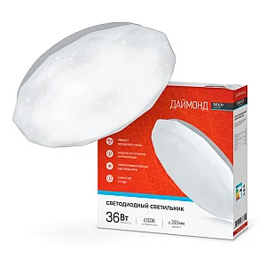 Светильник светодиодный In Home Deco Даймонд 36Вт 230В 6500К 3240лм 380*55 мм