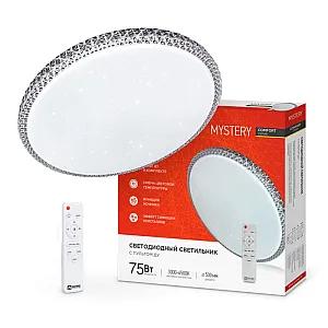 Светильник светодиодный In Home Comfort Mystery 75Вт 230В 3000-6500К 6000лм 500*65 мм с пультом ДУ