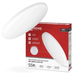 Светильник светодиодный In Home Neo Simple-5540-WH 55 Вт 4000К 4400 лм 375*59 мм