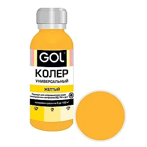 Паста колеровочная Palizh Gol №50 универсальная желтый 0.1 л