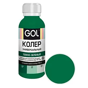 Паста колеровочная Palizh Gol №60 универсальная темно-зеленый 0.1 л