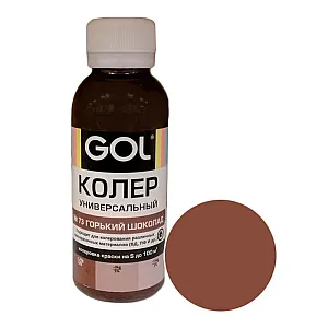 Паста колеровочная Palizh Gol №73 универсальная горький шоколад 0.1 л