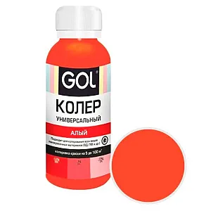Паста колеровочная Palizh Gol №76 универсальная алый 0.1 л