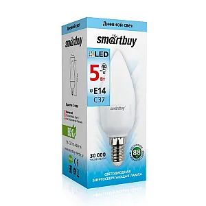 Лампа светодиодная SmartBuy SBL-C37-05-40K-E14 С37-05W/4000/Е14
