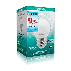 Лампа светодиодная SmartBuy SBL-G45-9_5-40K-E27 G45-9.5W/4000/Е27