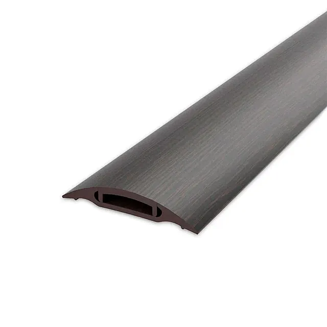 Порог Ideal 302 венге черный с монтажным каналом 36 мм 0.9 м