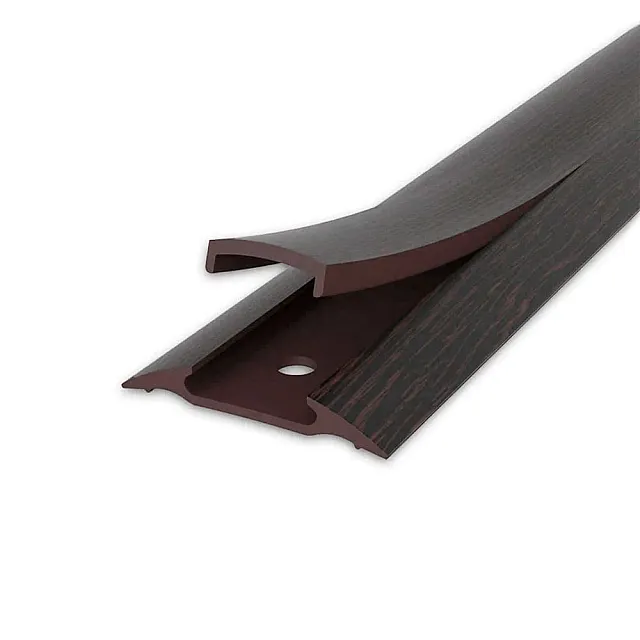 Порог Ideal 302 венге черный с монтажным каналом 36 мм 0.9 м
