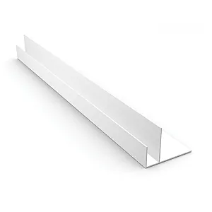 Профиль F для панелей Ideal Ламини 8 мм белый глянец 3 м