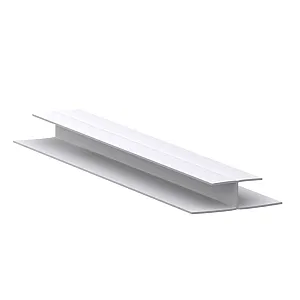 Профиль стыковочный Ideal Ламини 001-G 8 мм для панелей белый глянец 3 м