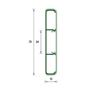 Наличник Ideal Деконика 291 орех 70 мм 2.2 м
