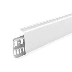 Плинтус Ideal Деконика 001 белый 70 мм 2.2 м