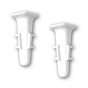 Угол внутренний для плинтуса Ideal Деконика 001 белый 70 мм 2 шт