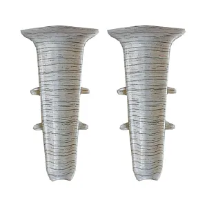 Угол внутренний для плинтуса Ideal Деконика 253 ясень серый 70 мм 2 шт