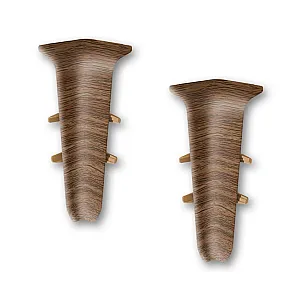 Угол внутренний для плинтуса Ideal Деконика 291 орех 70 мм 2 шт