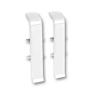 Соединитель для плинтуса Ideal Деконика 001-0 белый глянец 70 мм 2 шт