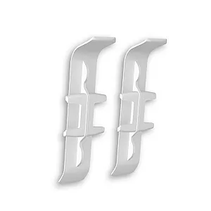 Соединитель для плинтуса Ideal Деконика 001 белый 70 мм 2 шт