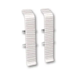 Соединитель для плинтуса Ideal Деконика 255 ясень бьянко 70 мм 2 шт