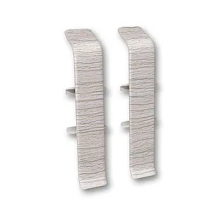 Соединитель для плинтуса Ideal Деконика 253 ясень серый 70 мм 2 шт