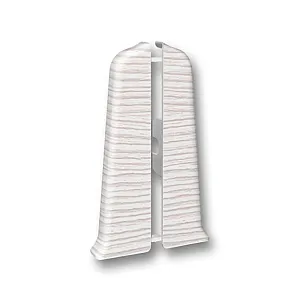 Заглушка для плинтуса Ideal Деконика 255 ясень бьянко 70 мм 2 шт