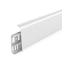 Плинтус Ideal Деконика 001 белый матовый 85 мм 2.2 м