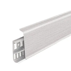 Плинтус Ideal Деконика Д85 255 ясень бьянко 85 мм 2.2 м