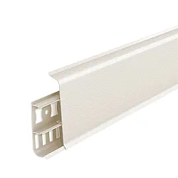 Плинтус Ideal Деконика 033 кремово-белый 85 мм 2.2 м
