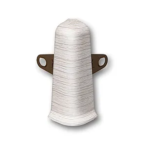 Угол наружный для плинтуса Ideal Деконика 253 ясень серый 70 мм 2 шт