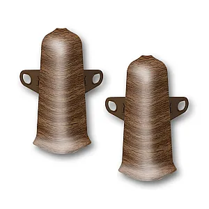 Угол наружный для плинтуса Ideal Деконика 291 орех 70 мм 2 шт