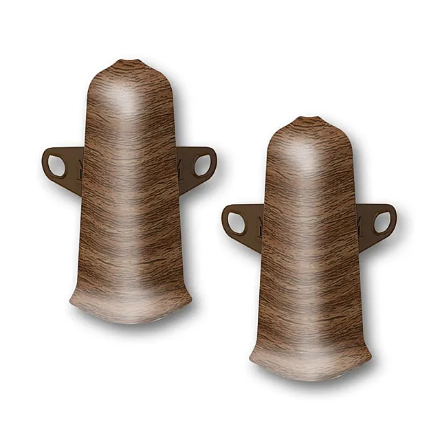 Угол наружный для плинтуса Ideal Деконика 291 орех 70 мм 2 шт